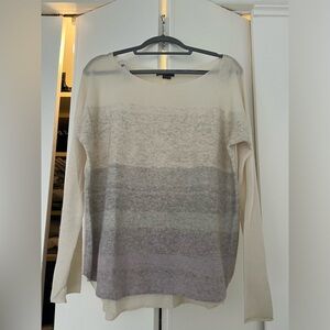 Vince size Medium sweater, ombré neutral colors